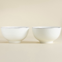 Салатники SL Home «Каскарон», 1,4 л, d=18 см, набор 2 шт, костяной фарфор, белые Салатники SL Home «Каскарон», 1,4 л, d=18 см, набор 2 шт, костяной фарфор, белые