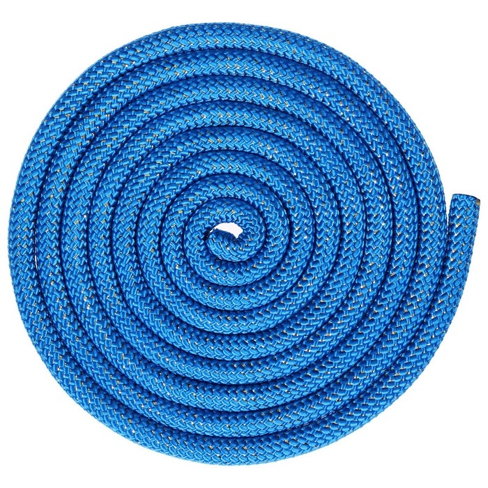 Скакалка для художественной гимнастики Grace Dance, 2,5 м, цвет синий Скакалка для художественной гимнастики Grace Dance, 2,5 м, цвет синий