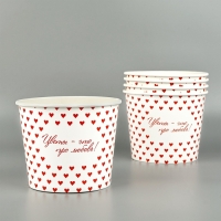 Стакан для цветов «Про любовь», 1500 мл Стакан для цветов «Про любовь», 1500 мл