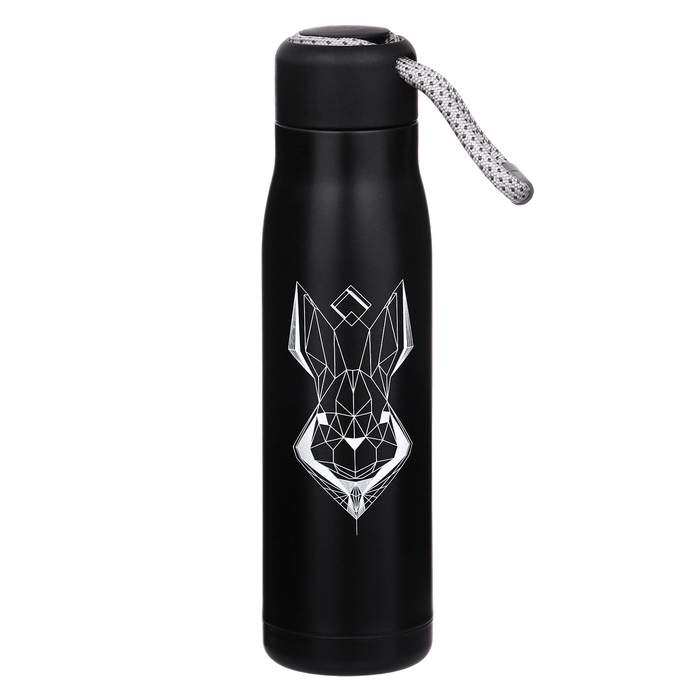 Термос, серия: Тraveller, Термос, серия: Тraveller, "Мастер К. Заяц", 600 мл, сохраняет тепло 10 ч, 26 х 7 см