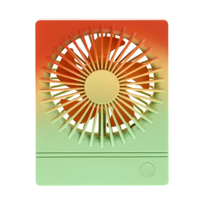 Портативный вентилятор YS2202B, 500 мАч, 3 режима, вход micro-USB, провод, градиент тёплый Портативный вентилятор YS2202B, 500 мАч, 3 режима, вход micro-USB, провод, градиент тёплый