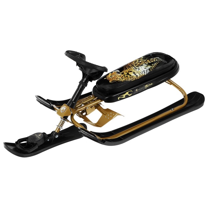Снегокат &laquo;Ника кросс&raquo;, СНК/Л2, цвет золотой/чёрный