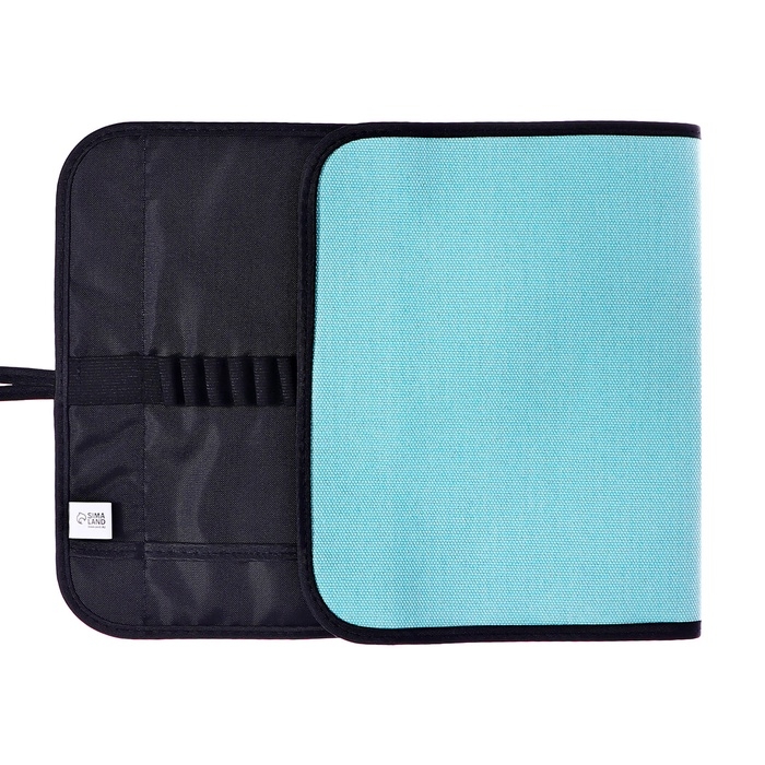 Пенал мягкий скрутка , 220х460 мм , Calligrata, на шнуровке, на 37 предметов, голубой Пенал мягкий скрутка , 220х460 мм , Calligrata, на шнуровке, на 37 предметов, голубой