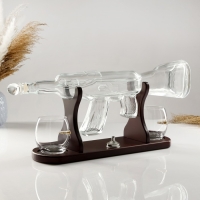 Мини-Бар Автомат, на подставке, на 2 персоны, штоф - 800 мл, бокалы 330 мл, 53 х 7 х 23 см Мини-Бар Автомат, на подставке, на 2 персоны, штоф - 800 мл, бокалы 330 мл, 53 х 7 х 23 см