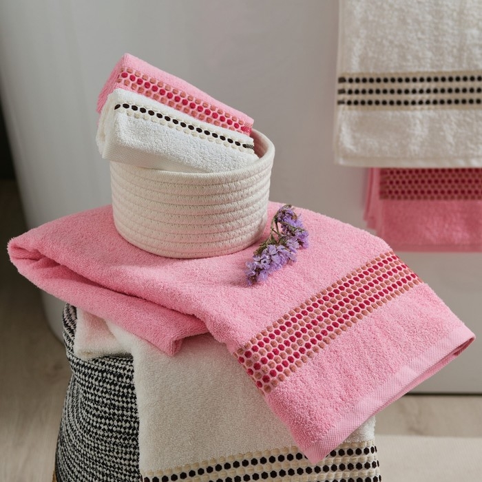 Полотенце махровое Love Life «Адажио» 50х90 см, розовый, 100% хл, 450 гр/м2 Полотенце махровое Love Life «Адажио» 50х90 см, розовый, 100% хл, 450 гр/м2