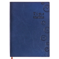 Ежедневник недатированный А6, 100 листов в линейку, обложка пвх, МИКС