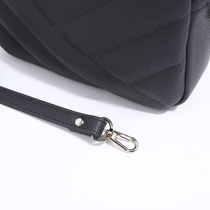 Сумка кросс-боди RICHET на молнии, наружный карман, цвет серый