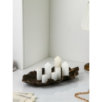 Органайзер &laquo;Лист №4&raquo;, полистоун, цвет чёрный