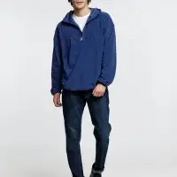 Анорак флисовый унисекс Fliska, темно-синий, размер XS/S