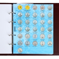 Альбом для монет "Стандарт. Юбилейные 10-ти рублевые монеты России", 230 х 270 мм, Optima, коричневый