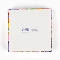 Коробка для кондитерских изделий «Цветочная поляна», 10 х 10 х 10 см Коробка для кондитерских изделий «Цветочная поляна», 10 х 10 х 10 см