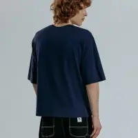 Футболка оверсайз унисекс Base Space, темно-синяя, размер XS/S