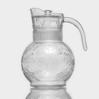 Набор для напитков из стекла &laquo;Космос&raquo;, 5 предметов: кувшин 1,9 л, 4 кружки 300/280/280/250 мл