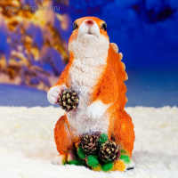 Садовая фигура "Белка стоящая с шишками" 25х20х14см Садовая фигура "Белка стоящая с шишками" 25х20х14см