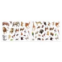 100 наклеек &laquo;Зоопарк&raquo;, 12 стр.