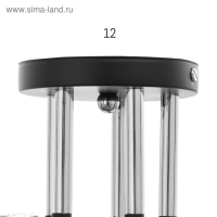 Люстра ГАЛЛОП 890551 5х60Вт Е27 черный/матовый белый с черным рисунком