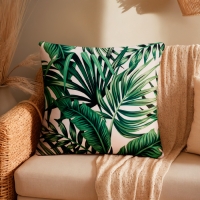 Наволочка декоративная Этель &laquo;Тропики&raquo; 40х40 см, велюр, 100% п/э