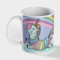 Кружка-хамелеон керамическая Доляна «Единорог», 350 мл ㅤ Кружка-хамелеон керамическая Доляна «Единорог», 350 мл ㅤ