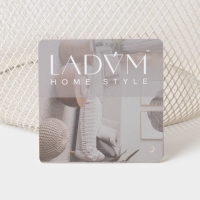 Корзинка универсальная круглая LaDо́m, 26&times;26&times;18 см, цвет белый