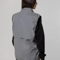 Жилет двусторонний Manifest из светоотражающей ткани, серый, размер M/L