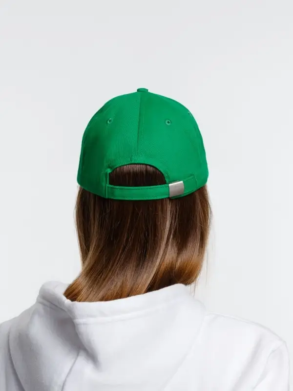 Бейсболка Spiker, зеленая с белым