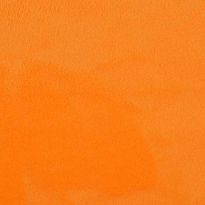 Лоскут для рукоделия, плюш, оранжевый, 50 &times; 50 см