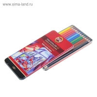 Карандаши Koh-I-Noor 3822 PolyColor художественные, мягкие, 12 цветов, в металлическом пенале Карандаши Koh-I-Noor 3822 PolyColor художественные, мягкие, 12 цветов, в металлическом пенале