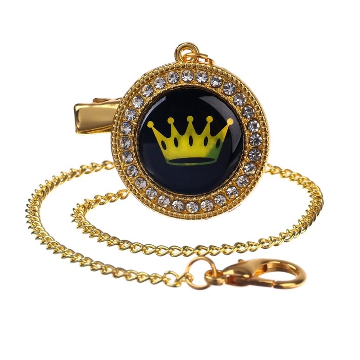 Соска - пустышка силиконовая ортодонтическая «PRINCESS», от 6 мес., с колпачком + держатель - цепочка, цвет белый/золото, стразы Соска - пустышка силиконовая ортодонтическая «PRINCESS», от 6 мес., с колпачком + держатель - цепочка, цвет белый/золото, стразы