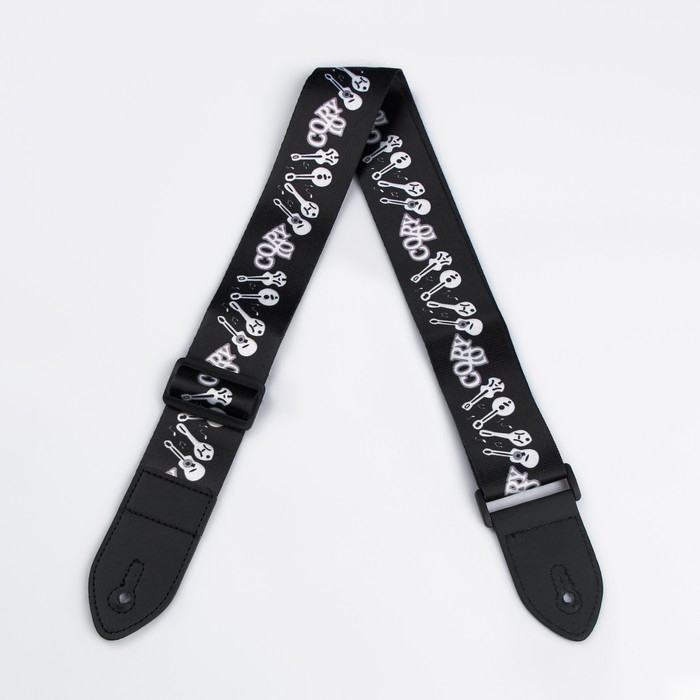 Ремень для гитары, черный, инструменты, длина 60-117 см, ширина 5 см Ремень для гитары, черный, инструменты, длина 60-117 см, ширина 5 см