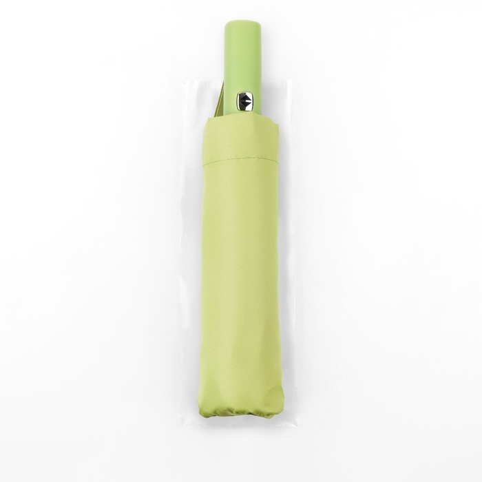 Зонт автоматический &laquo;Однотон&raquo;, 3 сложения, 10 спиц, R = 51/58 см, D = 116 см, цвет оливковый