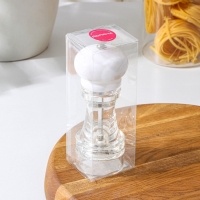 Мельница для специй Доляна &laquo;Скина&raquo;, керамический механизм, 16&times;6 см, цвет белый