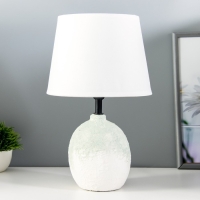 Настольная лампа "Зефир" Е14 40Вт белый голубой 30х30х33см RISALUX