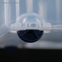 Ящик для хранения хозяйственный с крышкой, на колёсиках, 60&times;40&times;30 см, цвет МИКС