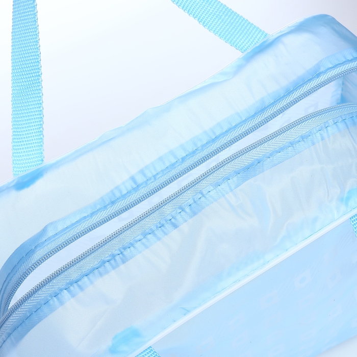 Косметичка на молнии, цвет голубой Косметичка на молнии, цвет голубой