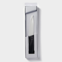 Нож керамический Доляна &laquo;Тень&raquo;, лезвие 10,5 см, цвет чёрный