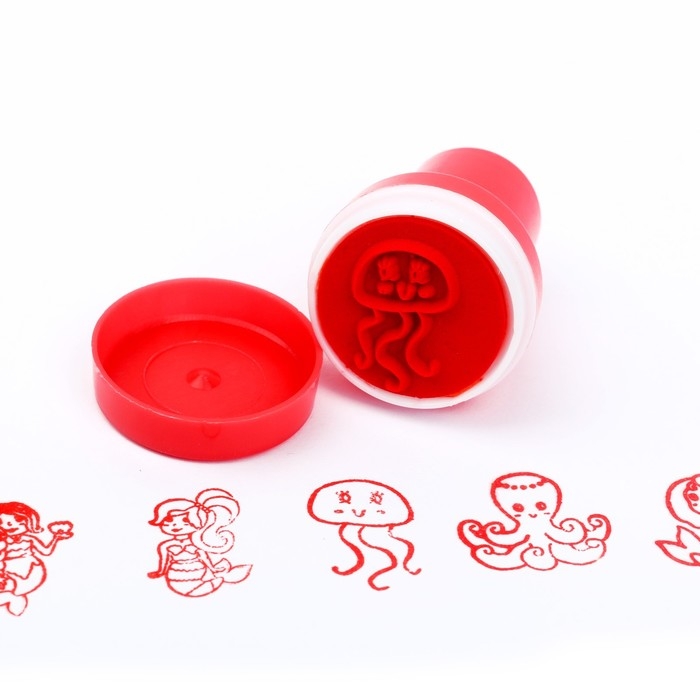 Печать цветная &laquo;Морские обитатели&raquo;, набор 6 шт., МИКС