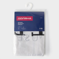 Штора для ванны Доляна SHOWER с люверсами, 180&times;180 см