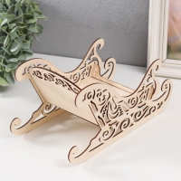 Шкатулка дерево для конфет "Новогодние Сани" 25х12х12,5 см (набор 5 деталей) Шкатулка дерево для конфет "Новогодние Сани" 25х12х12,5 см (набор 5 деталей)