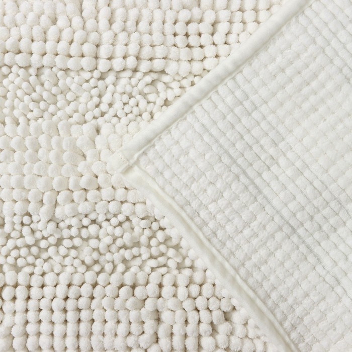 Коврик для дома LaDо́m, букли, плотность 1900 г, 50×80 см, цвет белый Коврик для дома LaDо́m, букли, плотность 1900 г, 50×80 см, цвет белый