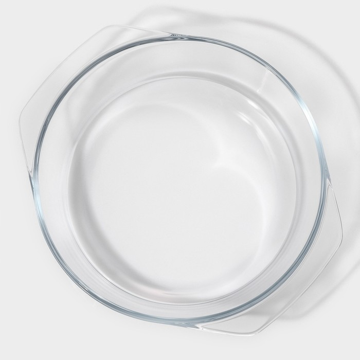 Кастрюля из жаропрочного стекла для запекания Доляна &laquo;Фуэго&raquo;, 2 л, 25,5&times;22&times;6,2 см, с крышкой