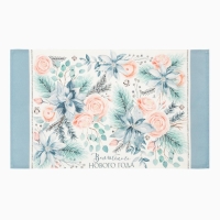 Полотенце "Этель" Christmas flowers 40х73 см, СОРТ 2, 100% хл, саржа 190 гр/м2 Полотенце "Этель" Christmas flowers 40х73 см, СОРТ 2, 100% хл, саржа 190 гр/м2