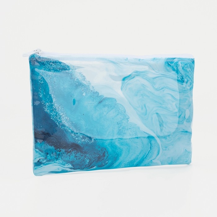 Косметичка-пенал на молнии, цвет бирюзовый Косметичка-пенал на молнии, цвет бирюзовый