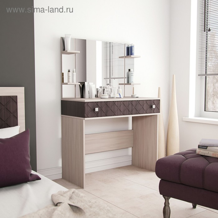 Трюмо Николь, 945х445х1400, Ясень шимо/Лиственница темная Трюмо Николь, 945х445х1400, Ясень шимо/Лиственница темная