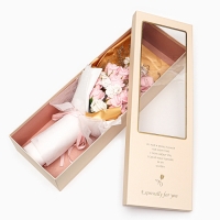 Букет мыльных розовых и белых роз в коробке из 20 шт Букет мыльных розовых и белых роз в коробке из 20 шт