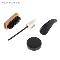 Дорожный набор для обуви «Идеальный мужчина»: щётка 2шт, губка, лопатка Дорожный набор для обуви «Идеальный мужчина»: щётка 2шт, губка, лопатка