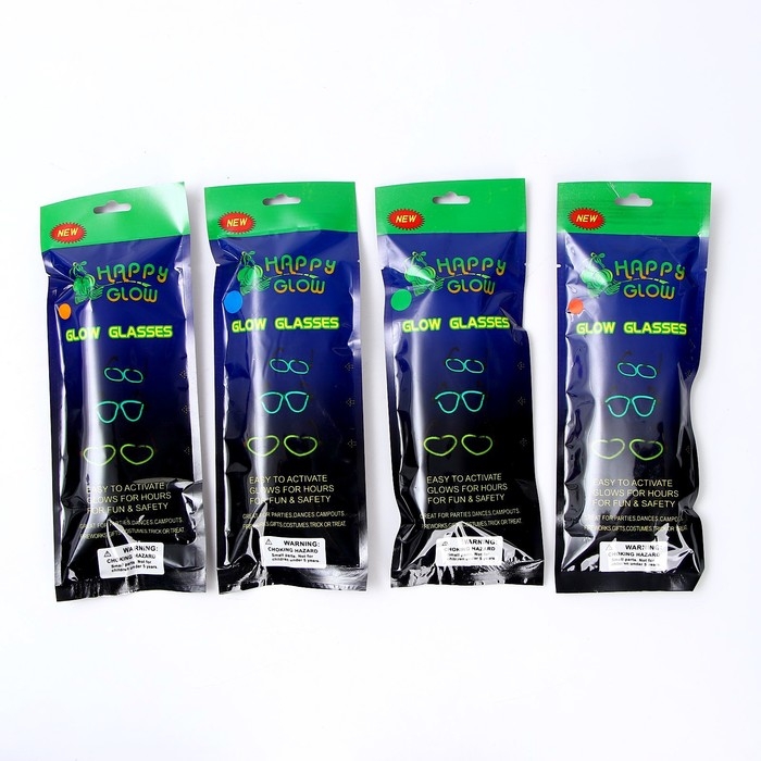 Неоновые очки «Сердечки», цвета МИКС Неоновые очки «Сердечки», цвета МИКС