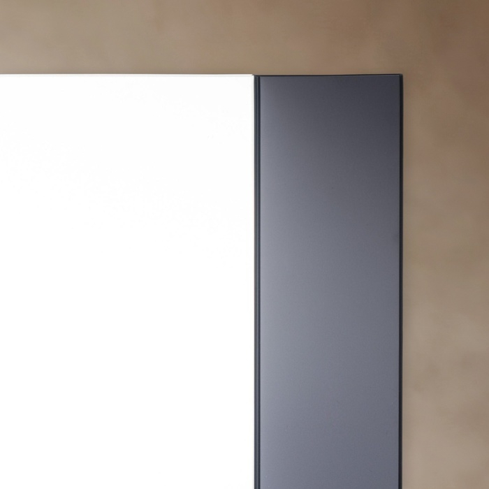 Зеркало , настенное, 67х52см, с декоративными вставками (цвет вставки черный)