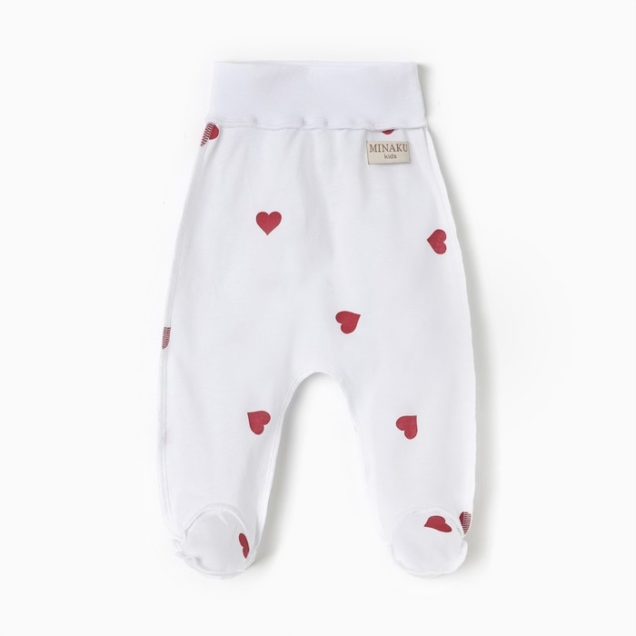 Ползунки детские MINAKU, цвет молочный, рост 74-80 см Ползунки детские MINAKU, цвет молочный, рост 74-80 см