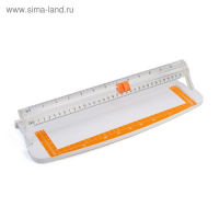 Роликовый резак для бумаги А4, до 3 листов, безопасное лезвие, длина реза 320 мм, в пакете, МИКС Роликовый резак для бумаги А4, до 3 листов, безопасное лезвие, длина реза 320 мм, в пакете, МИКС