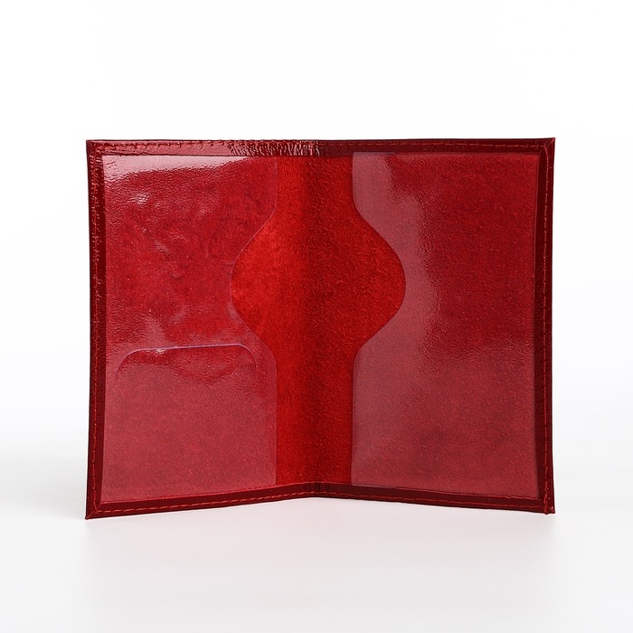 Обложка для паспорта, цвет бордовый